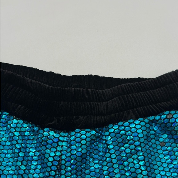 Shiny Sequin Sparkly Shorts for Men Straight Leg Partywear Rave Party Size M - Picture 6 of 13